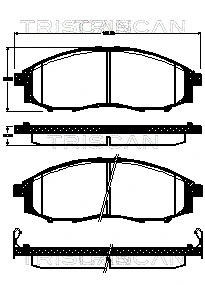 Brake Pad Set, disc brake (8110 14042)