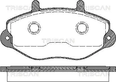 Brake Pad Set, disc brake (8110 16970)