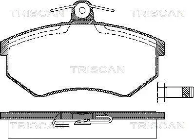 Brake Pad Set, disc brake (8110 29120)