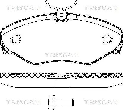 Brake Pad Set, disc brake (8110 10529)