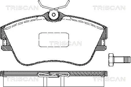 Brake Pad Set, disc brake (8110 29001)