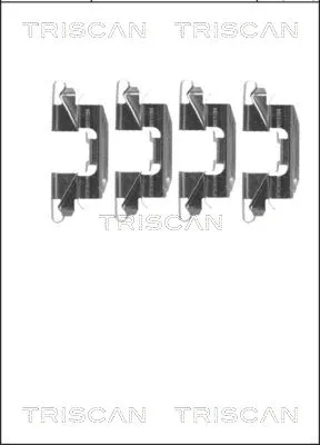 Accessory Kit, disc brake pad (8105 141598)
