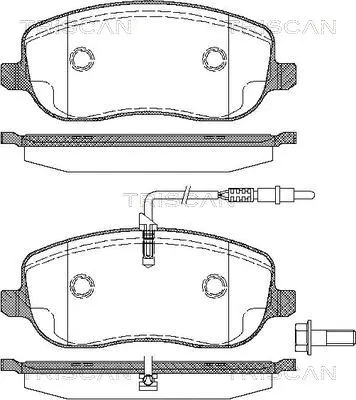 Brake Pad Set, disc brake (8110 28028)