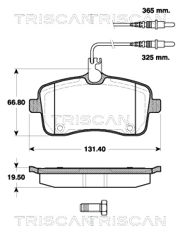 Brake Pad Set, disc brake (8110 28035)