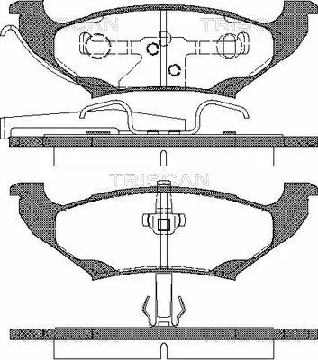 Brake Pad Set, disc brake (8110 10523)