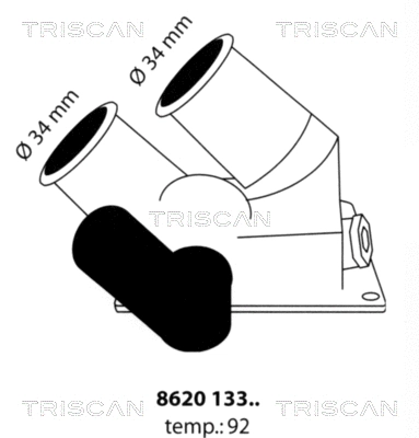 Thermostat, coolant (8620 13392)