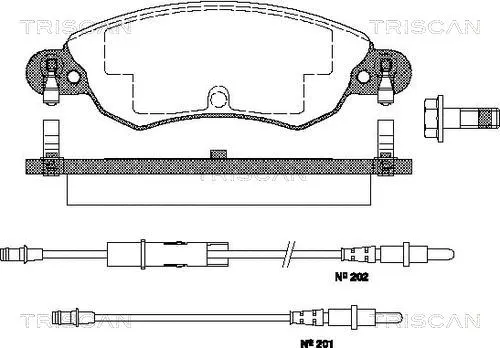 Brake Pad Set, disc brake (8110 28016)
