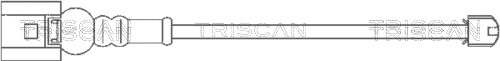 Warning Contact, brake pad wear (8115 29015)