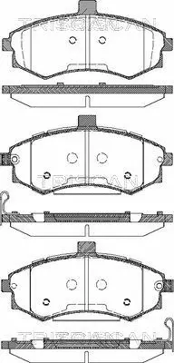 Brake Pad Set, disc brake (8110 43025)