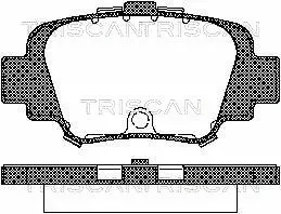 Brake Pad Set, disc brake (8110 14002)