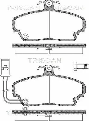 Brake Pad Set, disc brake (8110 10508)