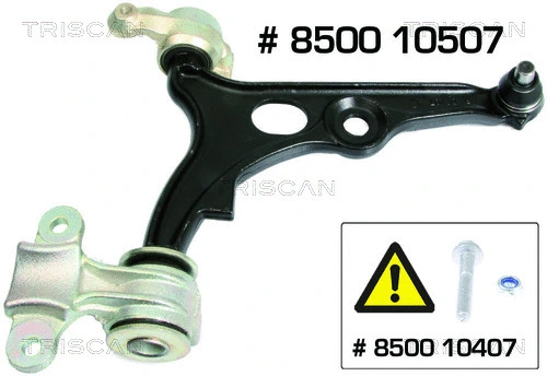 Control/Trailing Arm, wheel suspension (8500 10507)