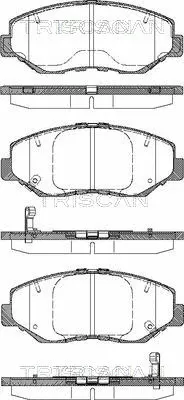 Brake Pad Set, disc brake (8110 40060)