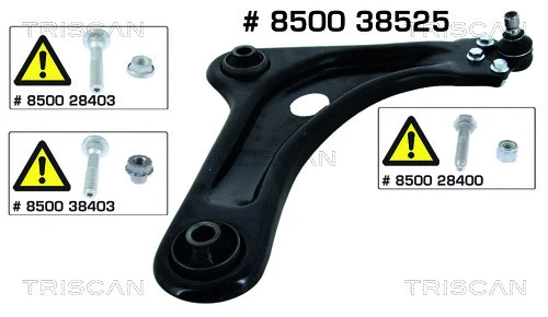 Control/Trailing Arm, wheel suspension (8500 38525)