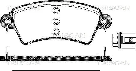 Brake Pad Set, disc brake (8110 28015)
