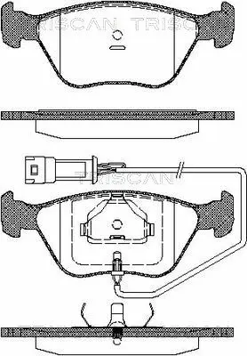 Brake Pad Set, disc brake (8110 16004)