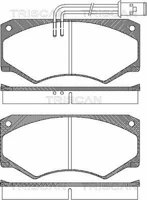 Brake Pad Set, disc brake (8110 15904)