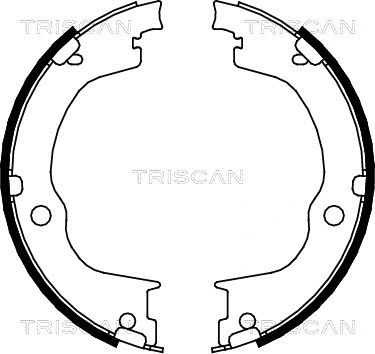 Brake Shoe Set, parking brake (8100 24003)