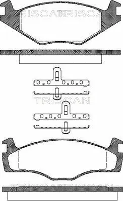 Brake Pad Set, disc brake (8110 10104)