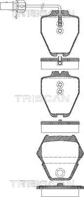 Brake Pad Set, disc brake (8110 29044)