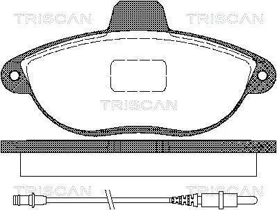 Brake Pad Set, disc brake (8110 10501)