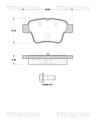 Brake Pad Set, disc brake (8110 28039)