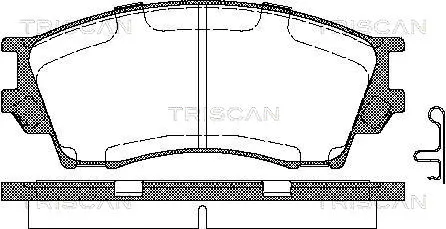 Brake Pad Set, disc brake (8110 50010)