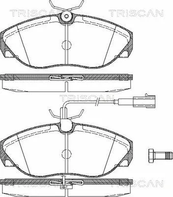 Brake Pad Set, disc brake (8110 15016)