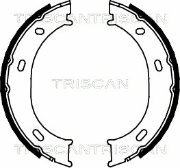 Brake Shoe Set, parking brake (8100 23024)