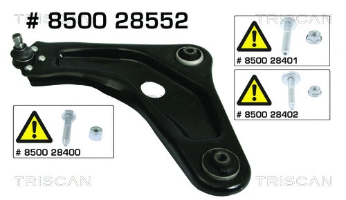 Control/Trailing Arm, wheel suspension (8500 28552)