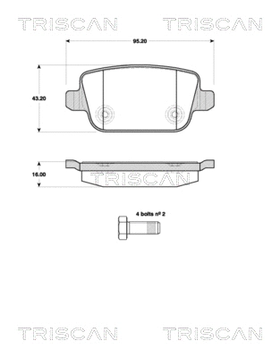 Brake Pad Set, disc brake (8110 17024)