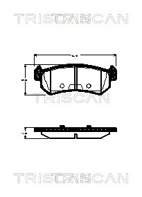 Brake Pad Set, disc brake (8110 21006)