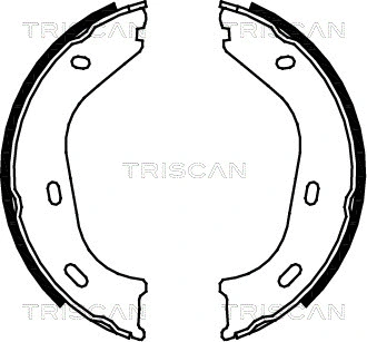 Brake Shoe Set, parking brake (8100 23217)