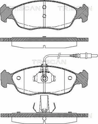 Brake Pad Set, disc brake (8110 28161)