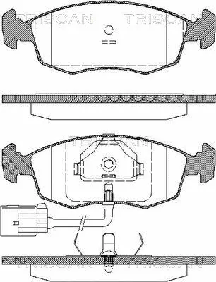Brake Pad Set, disc brake (8110 16163)