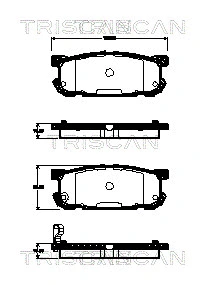 Brake Pad Set, disc brake (8110 50021)
