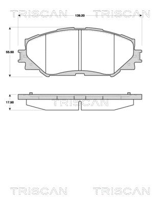 Brake Pad Set, disc brake (8110 13070)
