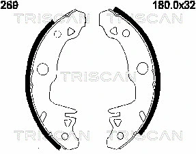 Brake Shoe Set (8100 10269)