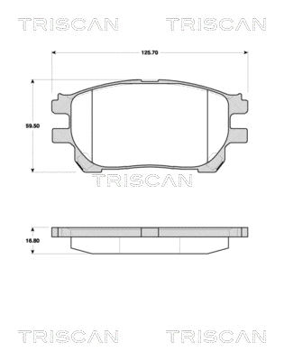 Brake Pad Set, disc brake (8110 13073)