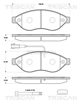 Brake Pad Set, disc brake (8110 10562)
