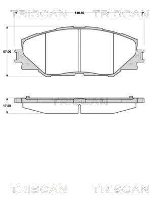 Brake Pad Set, disc brake (8110 13068)