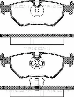 Brake Pad Set, disc brake (8110 10012)