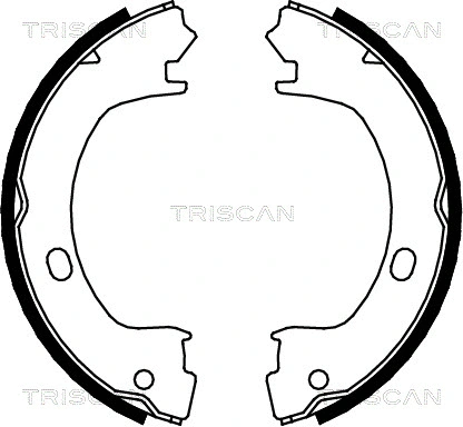 Brake Shoe Set, parking brake (8100 80003)