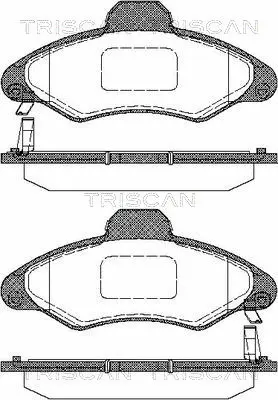 Brake Pad Set, disc brake (8110 16003)