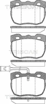 Brake Pad Set, disc brake (8110 17006)