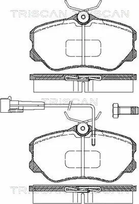Brake Pad Set, disc brake (8110 15952)