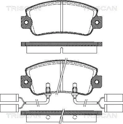 Brake Pad Set, disc brake (8110 12843)