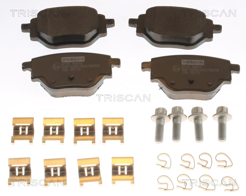 Brake Pad Set, disc brake (8110 10615)