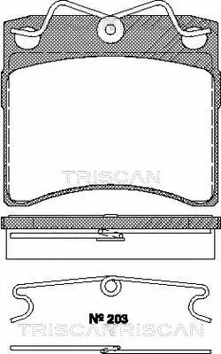 Brake Pad Set, disc brake (8110 29153)