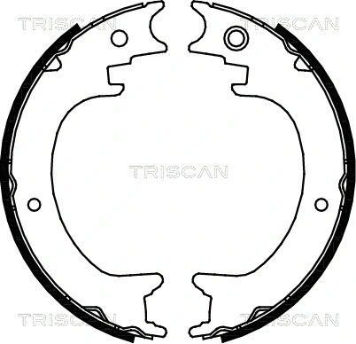 Brake Shoe Set, parking brake (8100 68004)